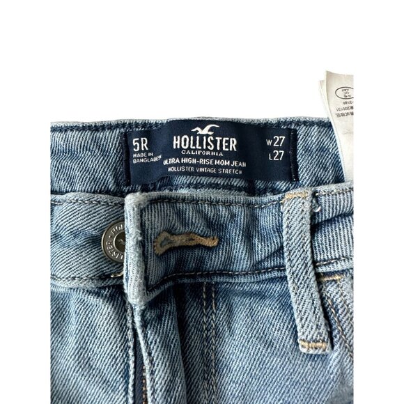 HOLLISTER Daisy Embroidered Straight Leg Jeans Sz 27 - Picture 2 of 8